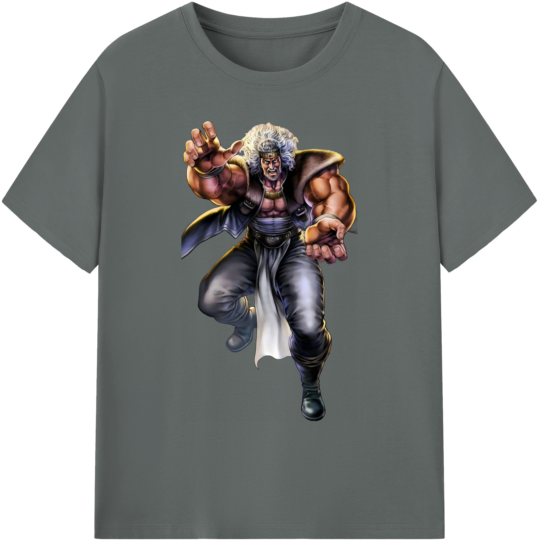 （画像用） 北斗の拳 Fist of the North Star 綿100％ メンズ半袖Tシャツ｜肌触りやわらか＆通気性